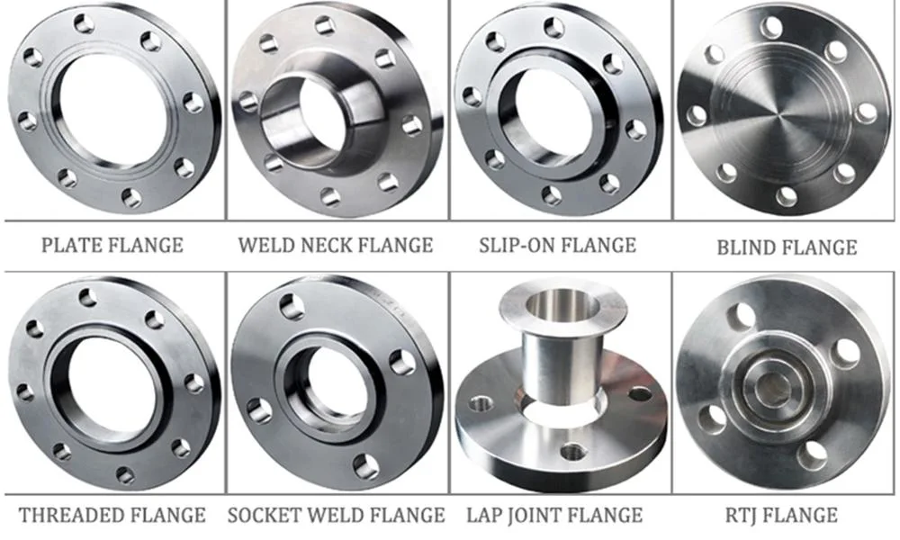 OEM Manufacturers Custom Carbon Steel Titanium Stainless Steel 304 Weld Neck Flange